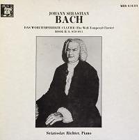 Musical Heritage Society : Richter - Bach Well-Tempered Clavier Book II
